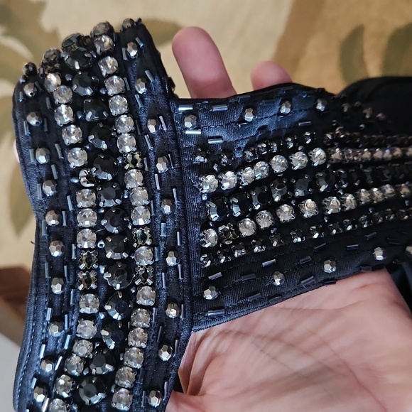 Choker diamond/bead bodycon dress - Picture 4 of 12